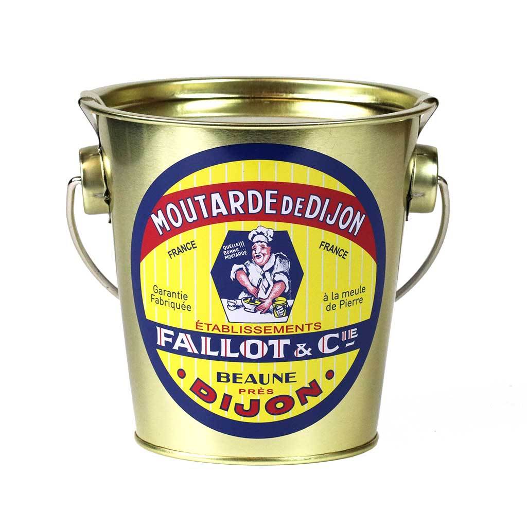 Edmond Fallot - Decorated Dijon Mustard Tin Pail, 15.8oz