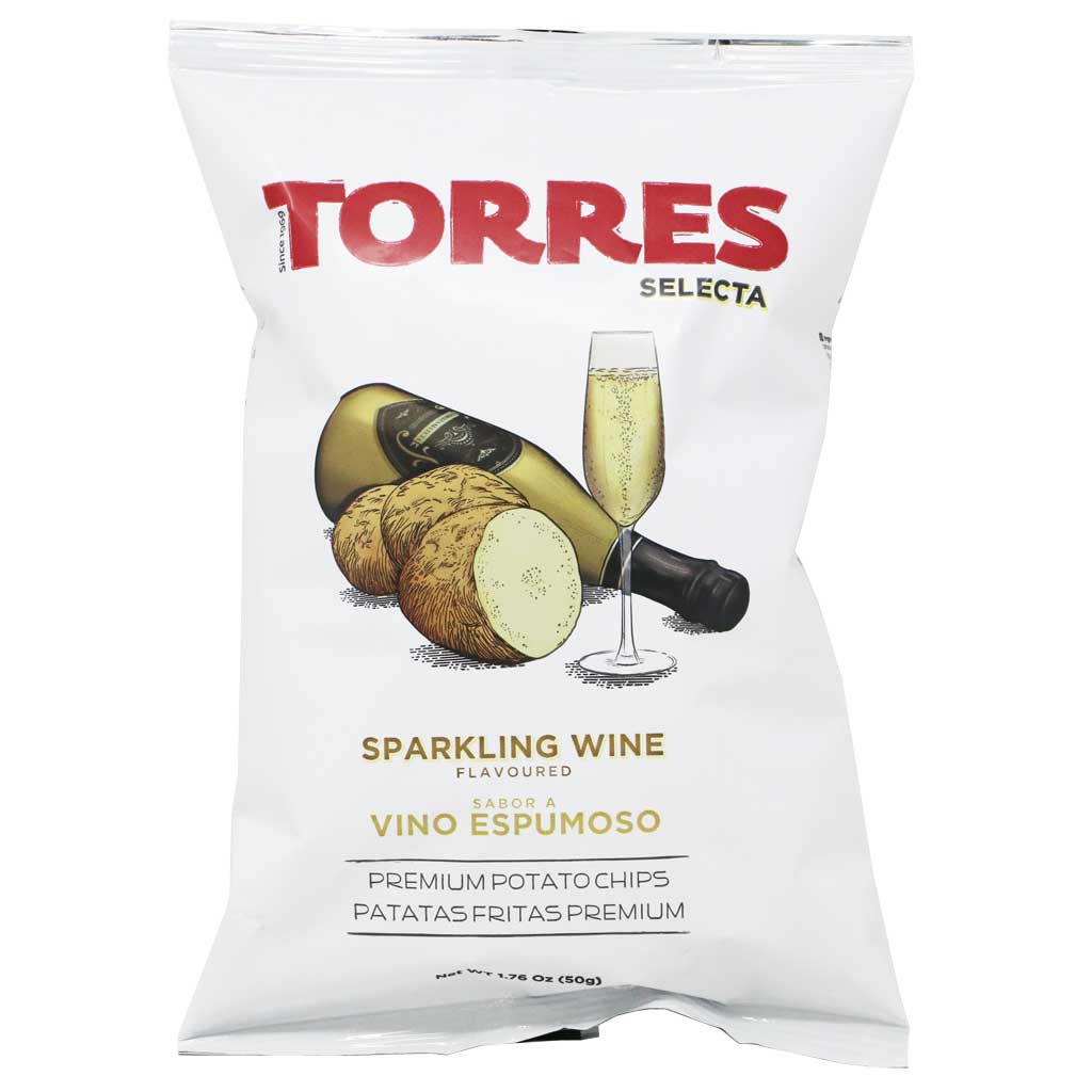 Torres Premium Potato Chips with Sparkling Wine, 1.76oz (50g)