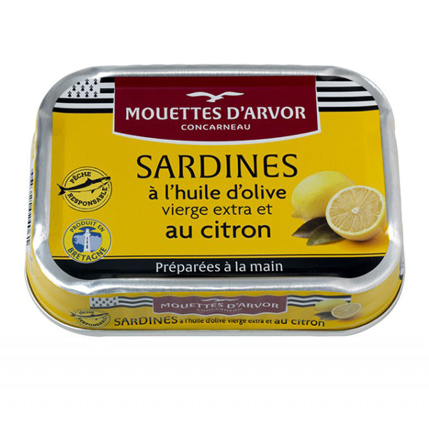 Mouettes d'Arvor - Sardines with Olive Oil and Lemon 115g