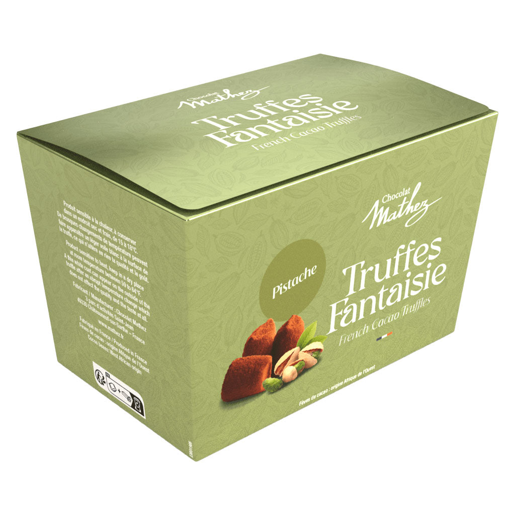 Mathez - French Chocolate Truffles Pistachio, 250g