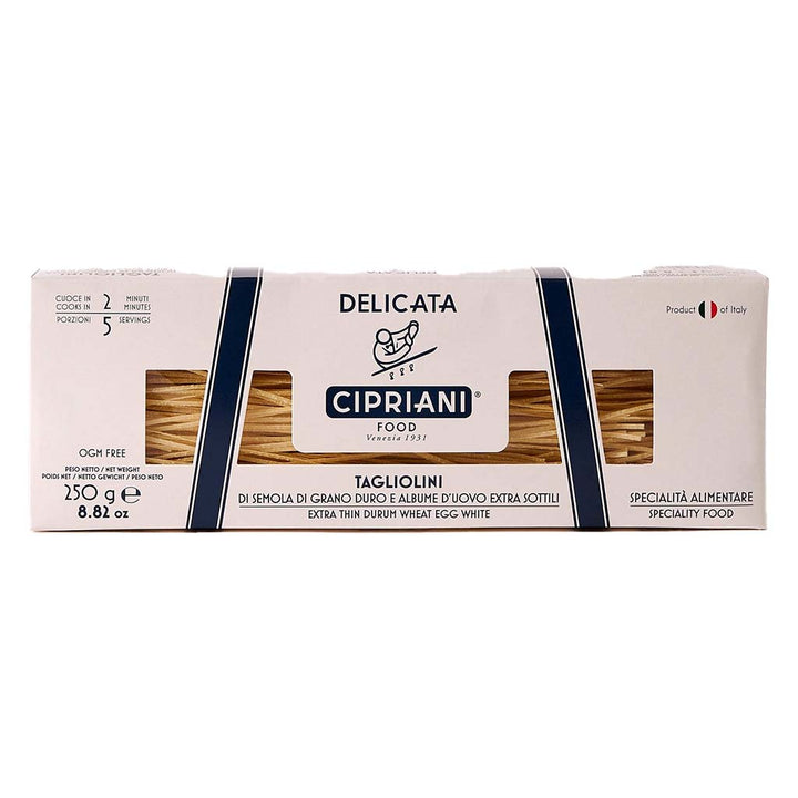 Cipriani - Tagliolini Extra Thin Durum Wheat Egg White Pasta, 8.82 oz