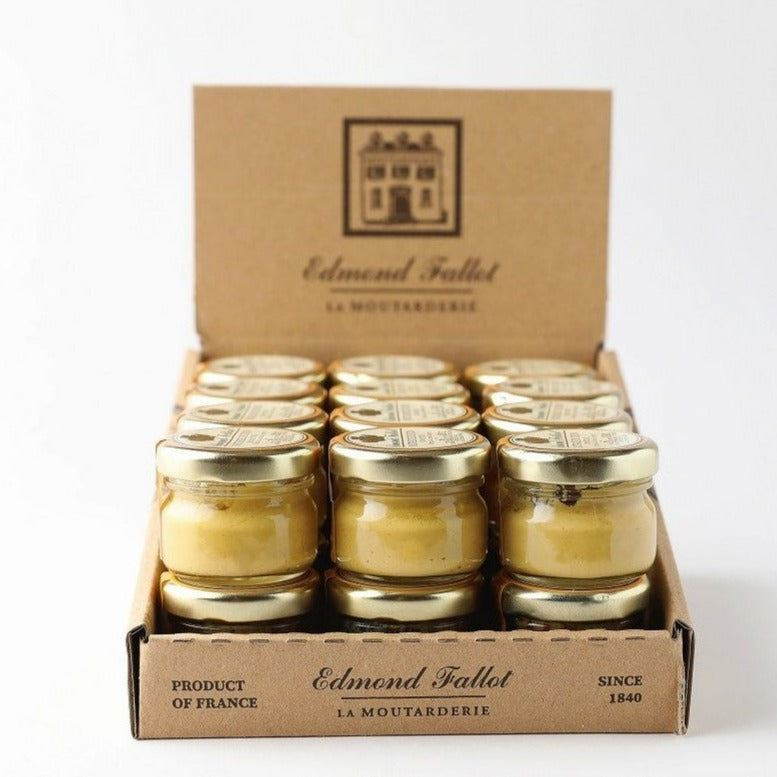 Edmond Fallot Dijon Mustard, 1oz Portion Jar x 24 - Display Case