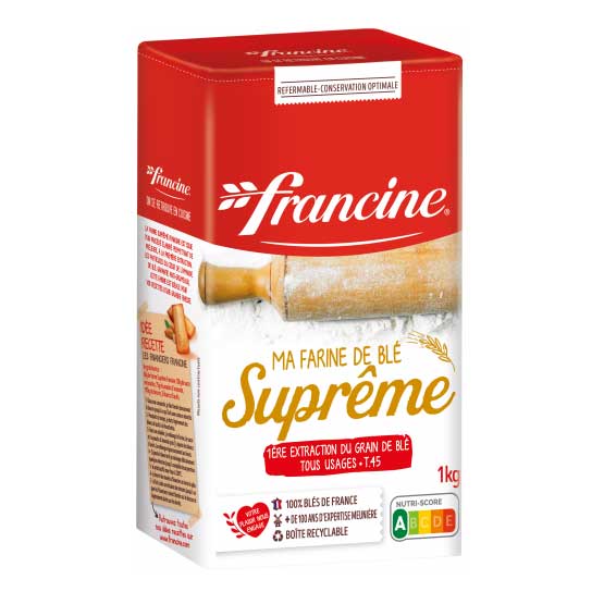 Francine - Wheat Flour Supreme, 1kg (2.2 Lb) Box