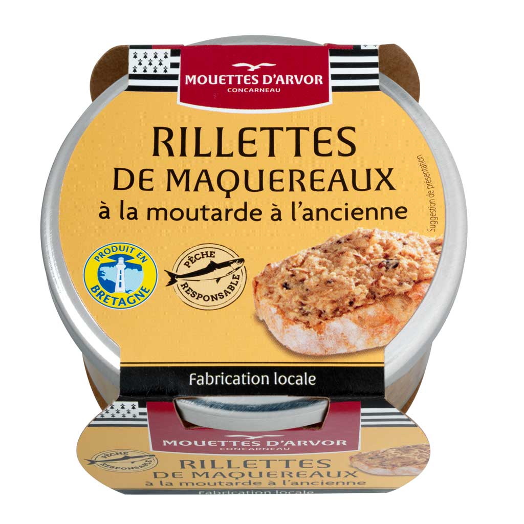 Mouettes d'Arvor - Rillettes of Mackerel with Mustard Sauce 125g