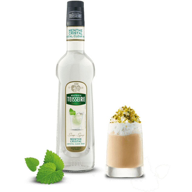 Mathieu Teisseire - Crystal Clear Mint Syrup, 70cl (23.6 fl oz)