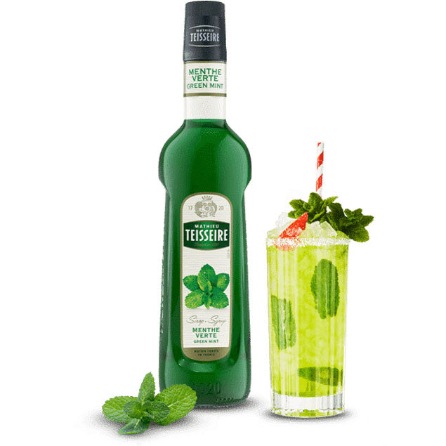 Mathieu Teisseire - Green Mint Syrup, 70cl (23.6 fl oz)