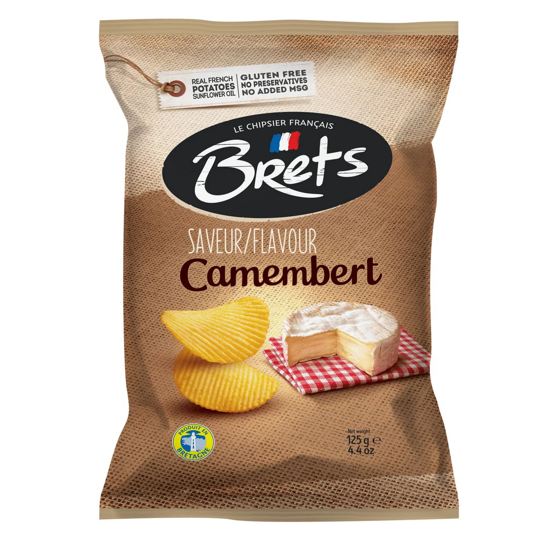 Brets - French Potato chips  Camembert Cheese, 125g (4.4 oz)