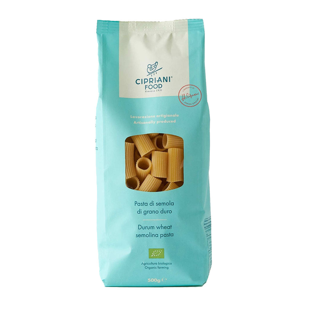 Cipriani Rigatoni Durum Wheat Semolina Pasta - Organic, 500g (17.6oz)