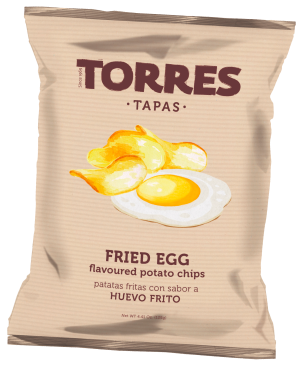 Torres - Potato Chips Fried Egg flavoured, 125g (4.4oz)