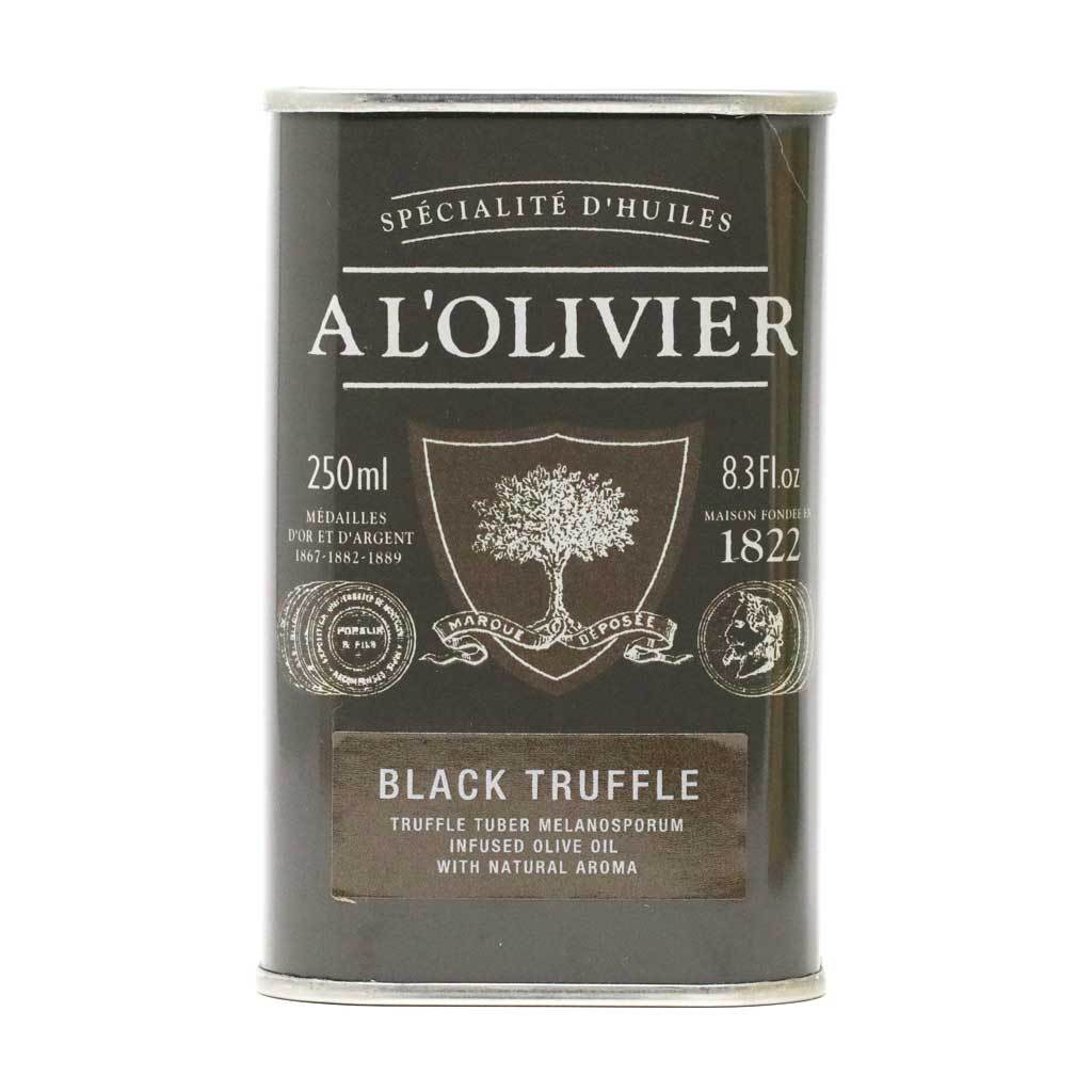 A L'Olivier - Extra Virgin Olive Oil Infused With Black Truffle Tin, 250ml