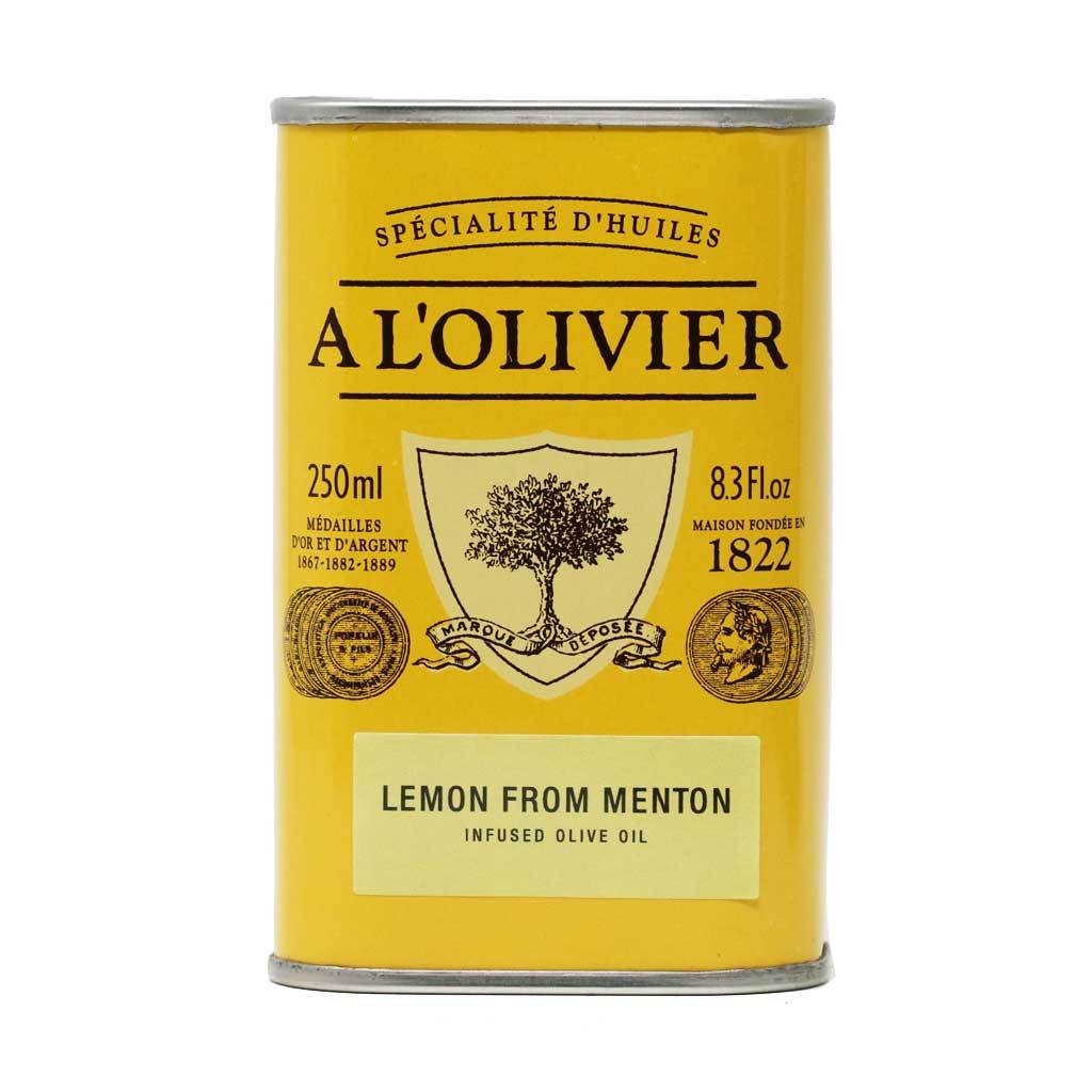 A L'Olivier - Extra Virgin Olive Oil Infused With Lemon From Menton Tin, 250ml