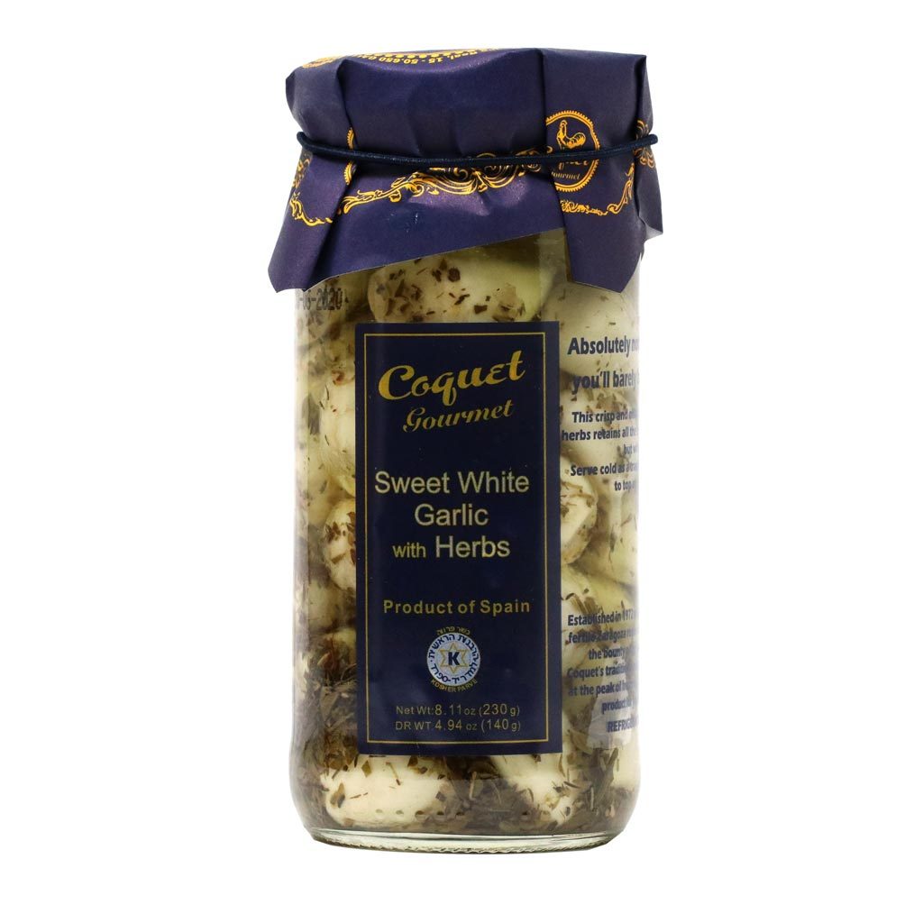 Coquet - Sweet White Garlic Cloves with Herbs, 8.7oz