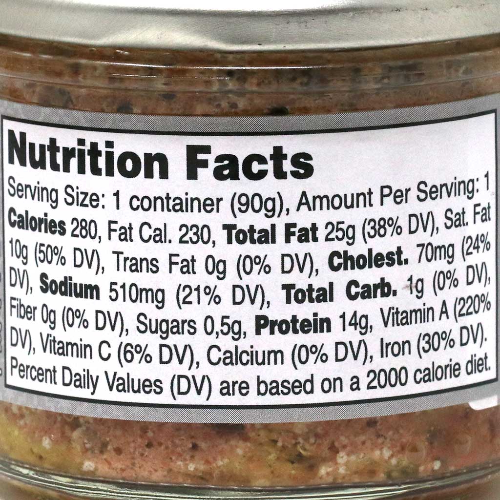 Henaff French Pork Liver Confit with Peppercorn, 90g Jar