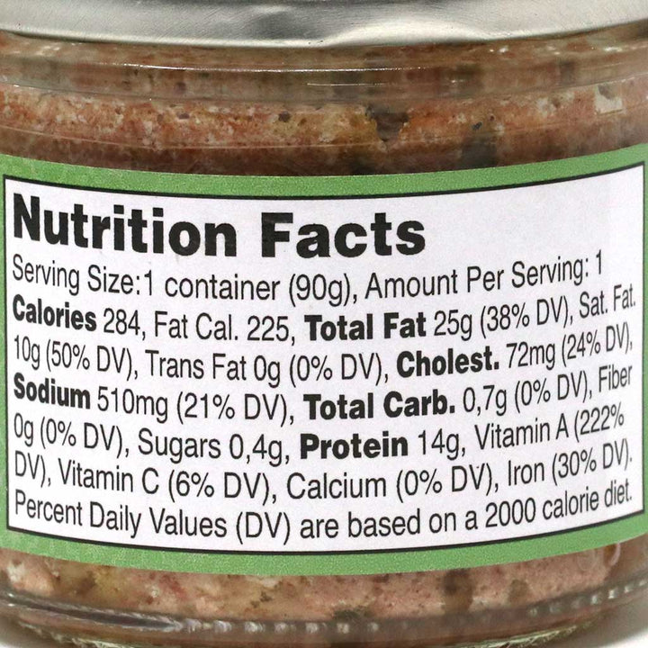 Henaff French Pork Liver Confit with Herbs of Provence, 90g Jar
