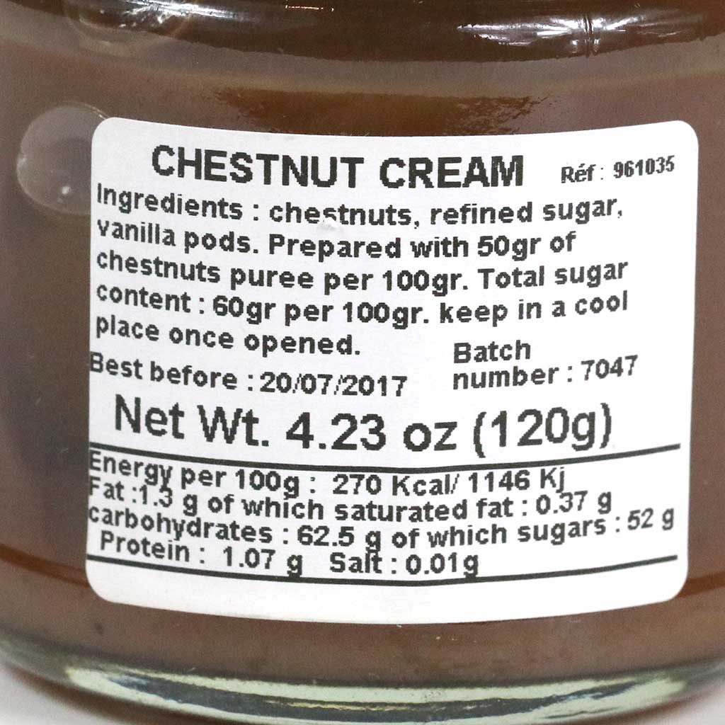Imbert Chestnut Cream (Creme de Marrons), 120g Jar