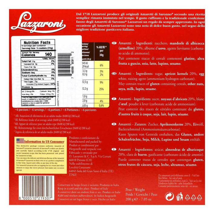 Amaretti di Saronno - Lazzaroni Cookies, 7oz