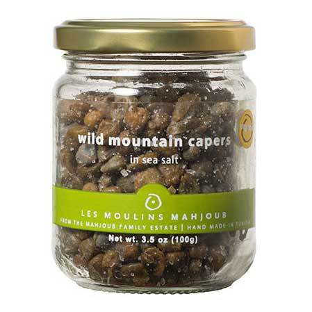 Les Moulins Mahjoub - Wild Mountain Capers in Sea Salt - Small - Organic, 100g