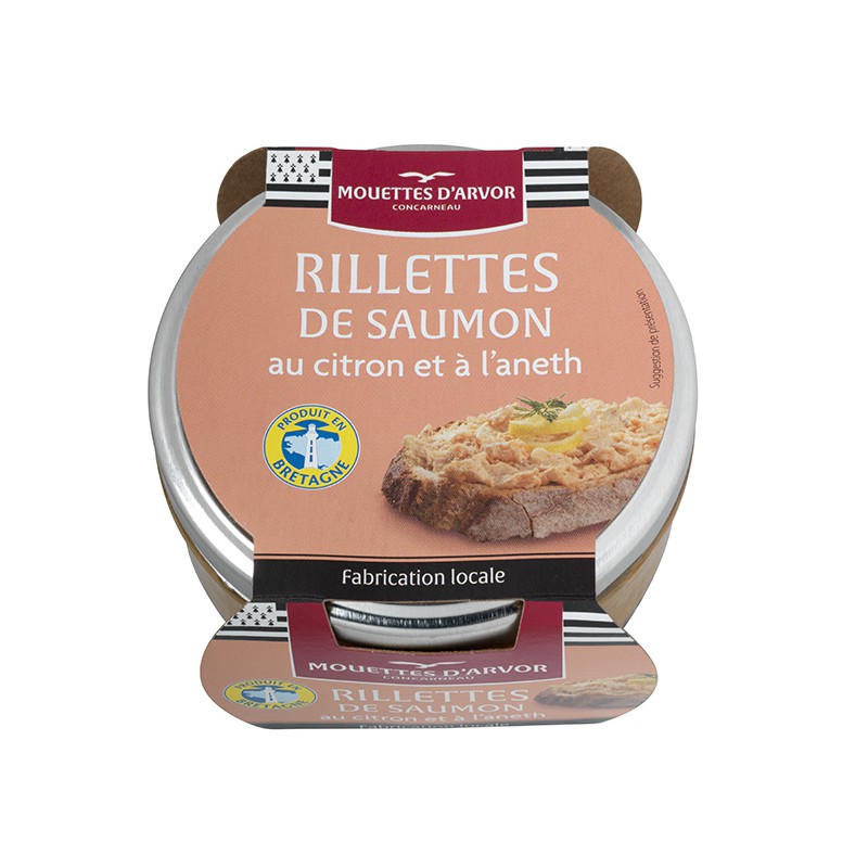 Mouettes Arvor  Salmon Rillettes with Lemon & Dill, 125g